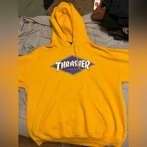 Thrasher Yellow Hoodie